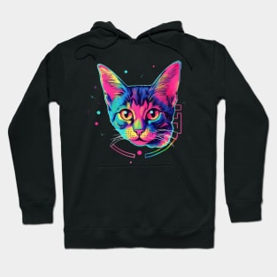 Technicolor kitten Hoodie